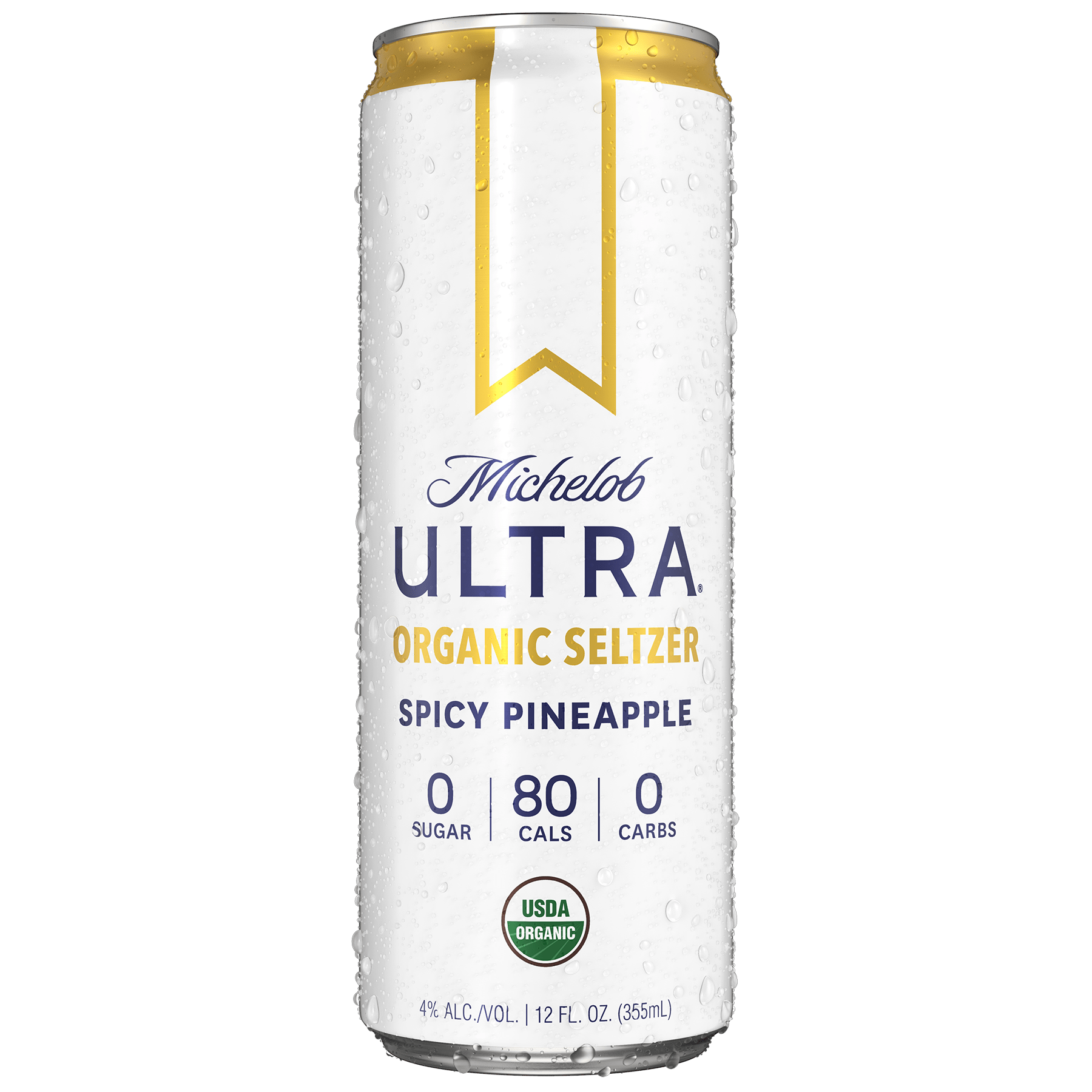 Mich Ultra Organic Seltzer Spicy Pineapple | Ned Kelly's Pub